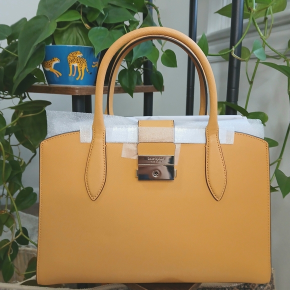 ♠️ Kate Spade - Purse - Wild Senna  -Voyage - satchel -Small grain- NWT - Picture 5 of 11